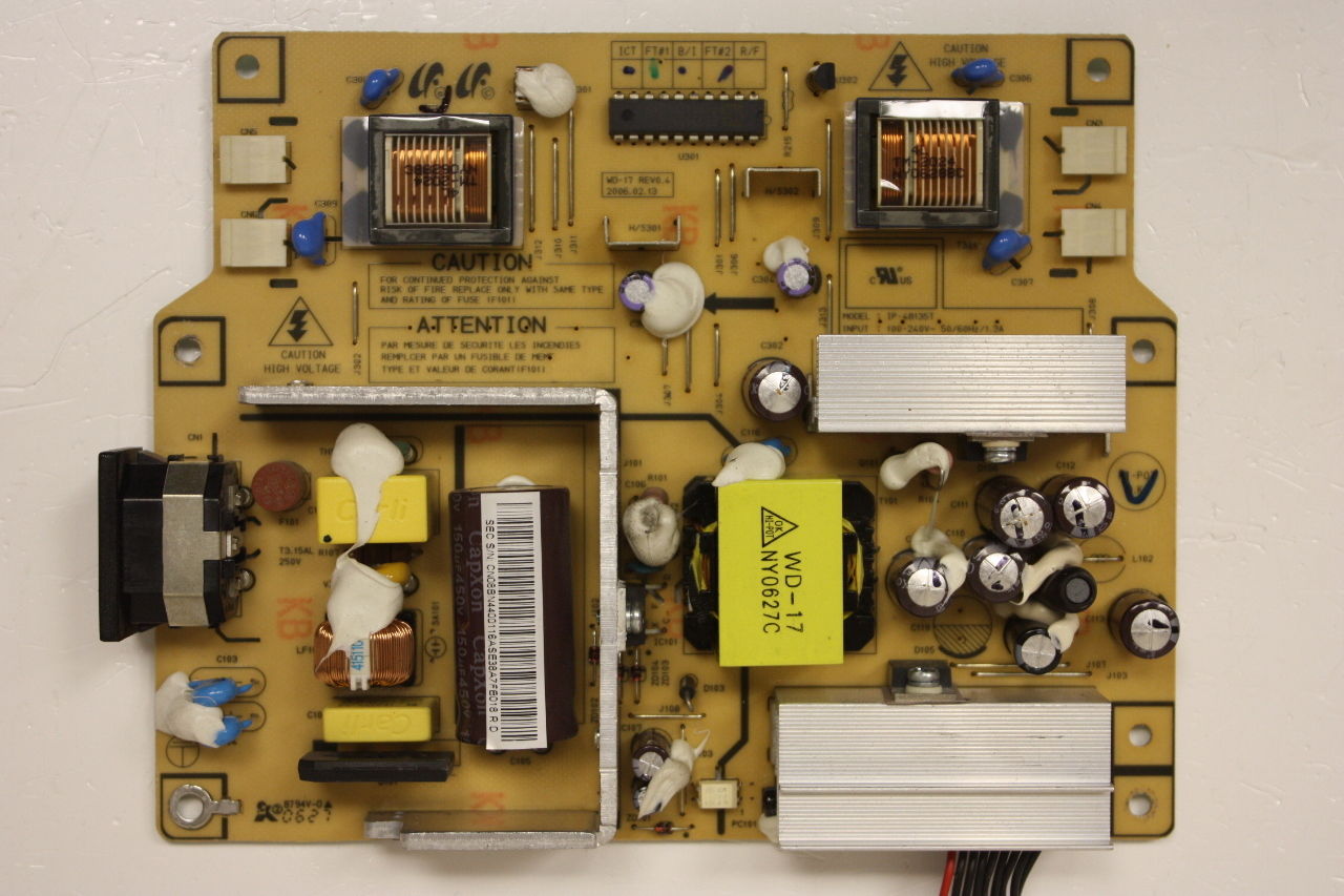 SAMSUNG BN44-00116A POWER SUPPLY BOARD FOR LS19D0WSS 940MW AND O